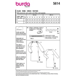 Kjole Burda str. 36-48