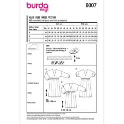 Kjole Burda 6007 str. 34-48