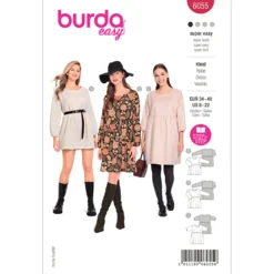 Kjole Burda 6055 str. 34-48