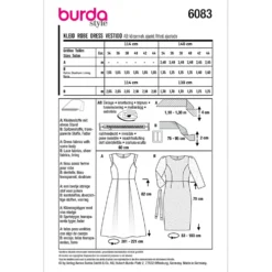 Kjole Burda 6083 str. 34-44