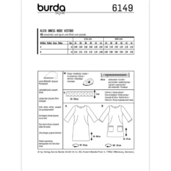 Kjole Burda 6149 str. 34-44