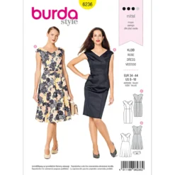 Kjole Burda 6236 str. 34-44