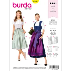 Kjole Burda 6268 str. 34-44