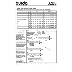 Kjole Burda 6268 str. 34-44