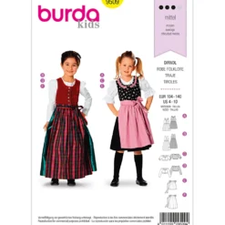 Kjole/Forklæde Burda Kids 9509 str. 104-140