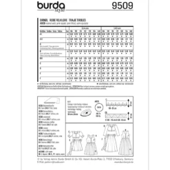 Kjole/Forklæde Burda Kids 9509 str. 104-140