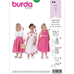 Kjole/jakke Burda Kids 9702 str. 86-110