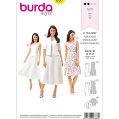 Kjole/jakke Burda 6687 str. 36-50