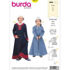 Kjole kostume Burda Kids 9473 str 98-158