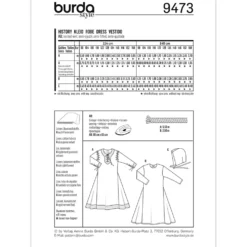 Kjole kostume Burda Kids 9473 str 98-158
