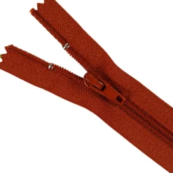 Kjolelås 55 cm 4 mm Gylden rødbrun