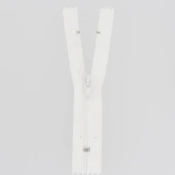 Kjolelås 55 cm 4 mm Hvid