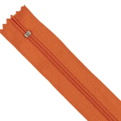 Kjolelås 55 cm 4 mm Rød orange
