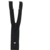 Kjolelås 55 cm 4 mm Sort