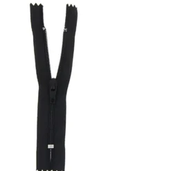 Kjolelås 55 cm 4 mm Sort