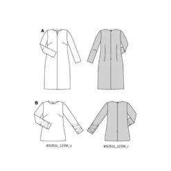 Kjole og Bluse Burda Curvy str. 46-60