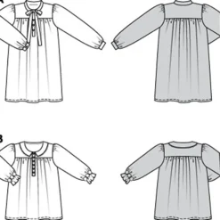 Kjole og bluse Burda Kids 9216 str. 110-140