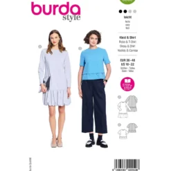 Kjole og Bluse Burda str. 36-48