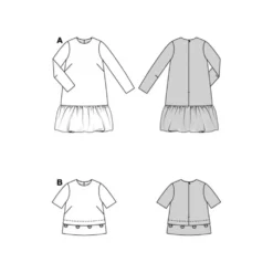 Kjole og Bluse Burda str. 36-48