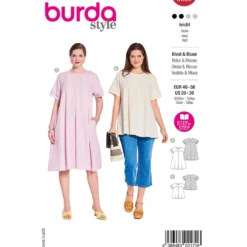 Kjole og bluse Burda 5639 str. 46-56