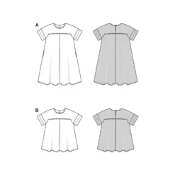Kjole og bluse Burda 5639 str. 46-56