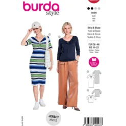 Kjole og bluse Burda 5658 str. 36-48