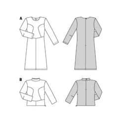 Kjole og bluse Burda 5677 str. 36-48