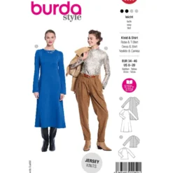 Kjole og Bluse Burda str. 34-46