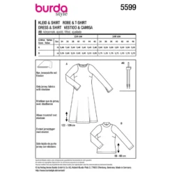 Kjole og Bluse Burda str. 34-46