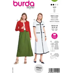 Kjole og cardigan Burda 5652 str. 36-46