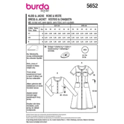 Kjole og cardigan Burda 5652 str. 36-46