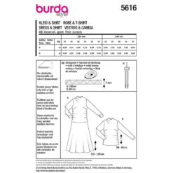 Kjole og Top Burda str. 34-44