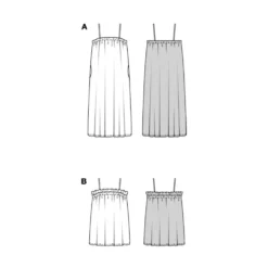 Kjole og Top Burda 5721 str. 36-46