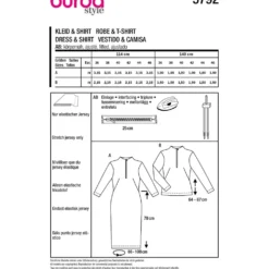 Kjole og top Burda 5792 str. 34-46