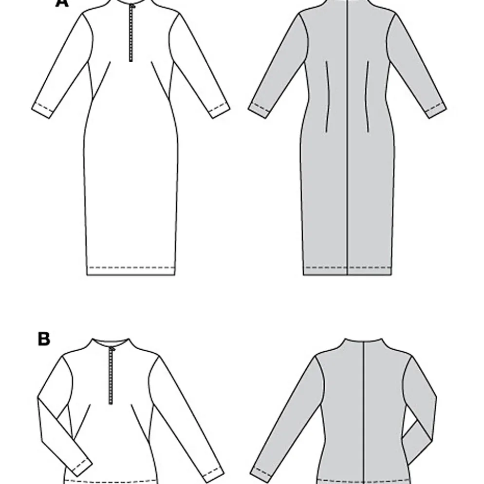 Kjole og top Burda 5792 str. 34-46