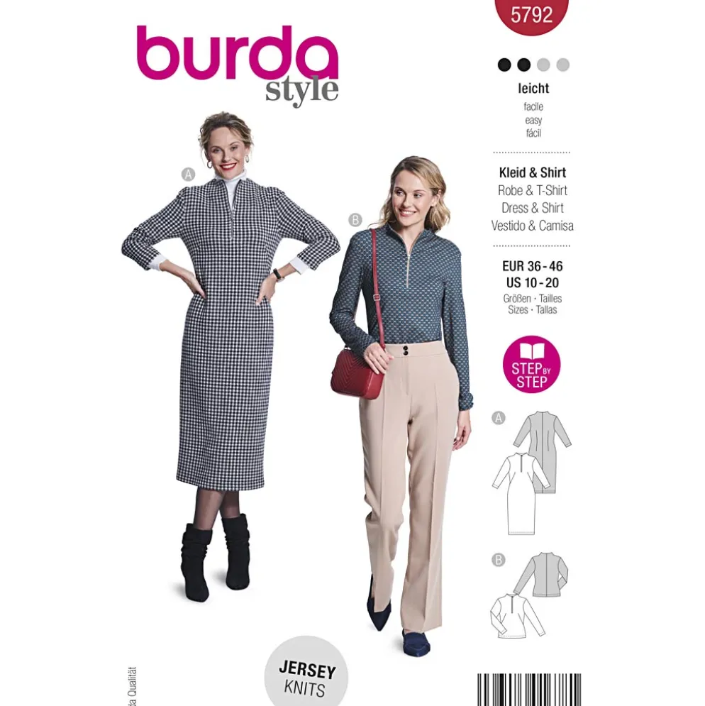 Kjole og top Burda 5792 str. 34-46