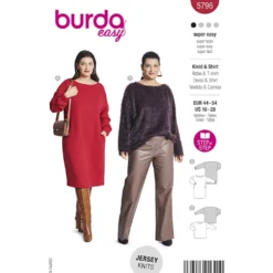 Kjole og top Burda 5796 str. 44-54