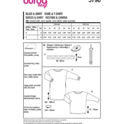 Kjole og top Burda 5796 str. 44-54