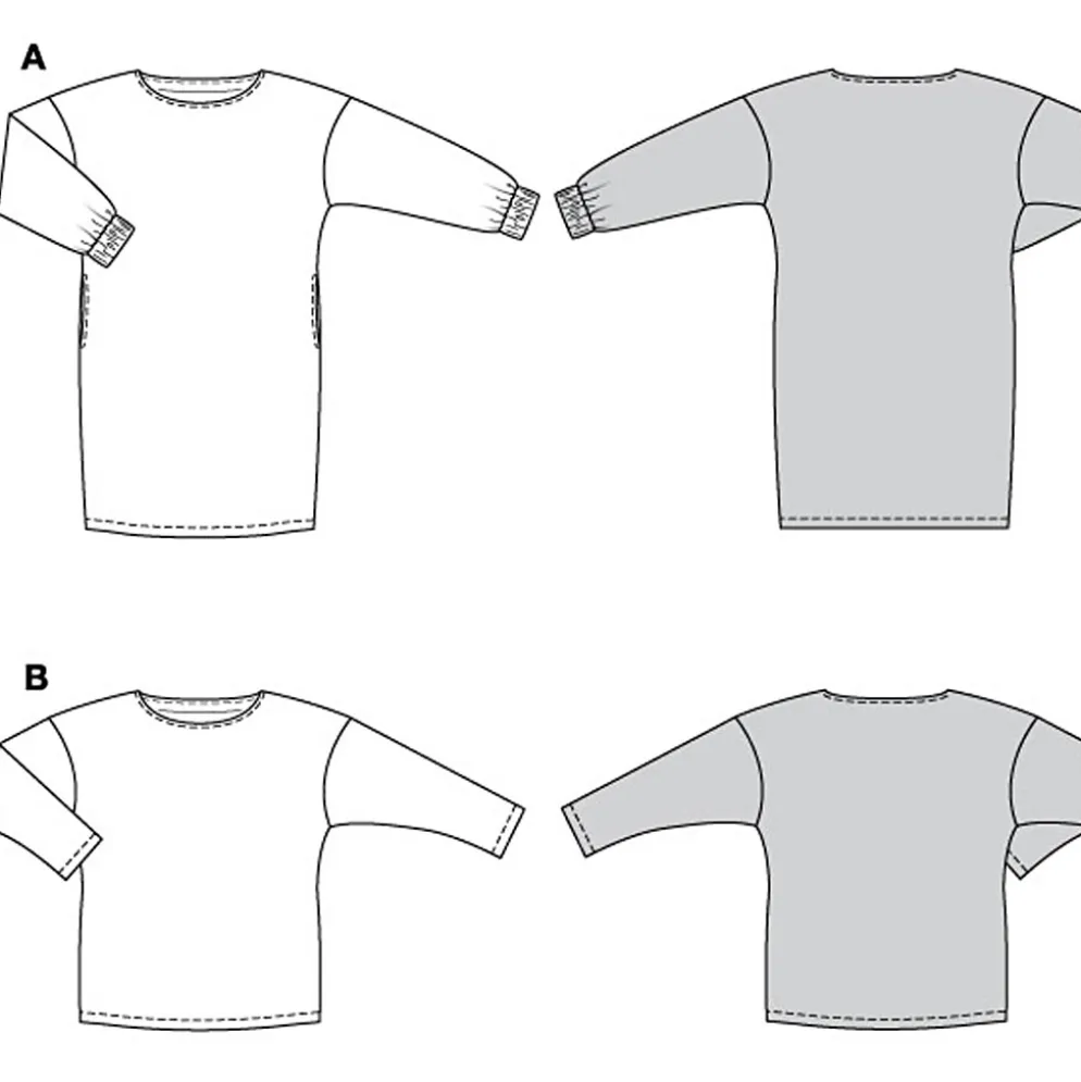 Kjole og top Burda 5796 str. 44-54