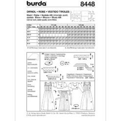 Kjole/overdel Burda 8448 str. 38-54
