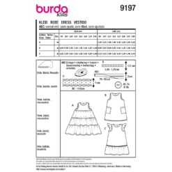 Kjoler Burda Kids 9197 str. 98-140