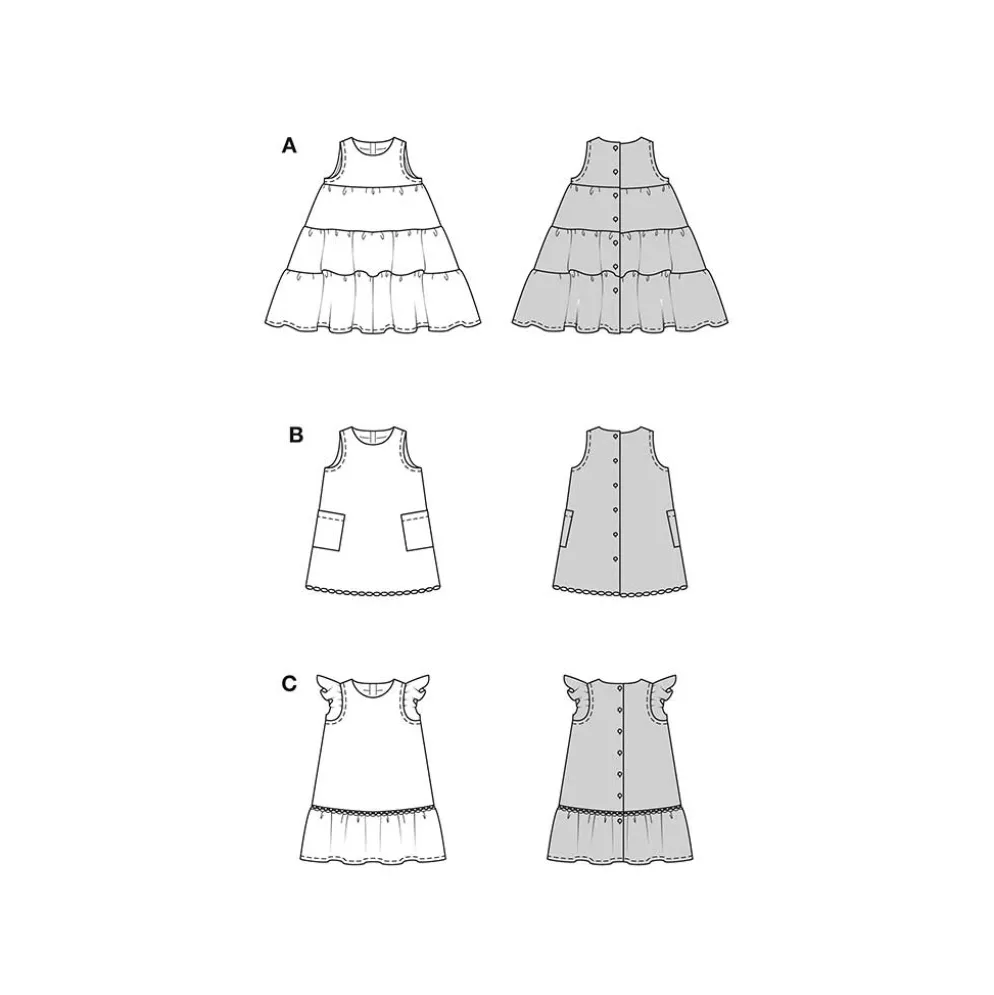 Kjoler Burda Kids 9197 str. 98-140