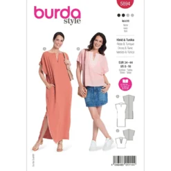 Kjole/top Burda 5894 str. 34-44