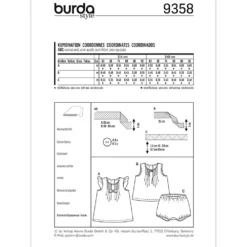 Kjole/Top/Shorts Burda Baby 9358 str. 62-92