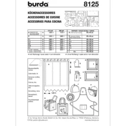 Køkkentilbehør Burda 8125