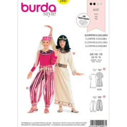 Kleopatra kostume Burda 2497 str. 140-170
