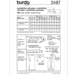 Kleopatra kostume Burda 2497 str. 140-170