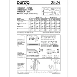Klovn/kat Burda Kids 2524 str. 104/110 – 164/170