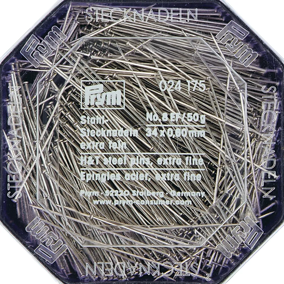 Knappenål hirsch. Hard steel, L: 34 mm/0,6mm 50gr.