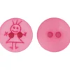 Knap pige, 15 mm Babypink